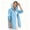 Blue, variant on Women's Lightweight Raincoat Full Zip up Long Sleeve Waterproof Packable Outdoor Windproof Hooded Active Rain Jacket with Pockets
