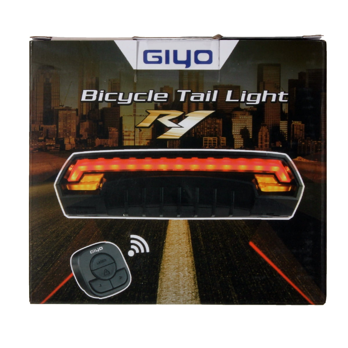 Bicycle USB LED Indicator Bike Rear Laser Turn Signal Tail Light Wireless Remote