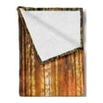 thumbnail image 2 of United States Soft Flannel Fleece Blanket, Tall Trees Red Woods Forest Humboldt California Sequoia Picture, Cozy Plush for Indoor and Outdoor Use, 60" x 80", Orange Dark Brown Green, by Ambesonne, 2 of 5