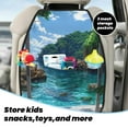 thumbnail image 5 of Naloa Tropical Paradise Window View 2Pcs Anti-Kick Back Seat Cover Kick Mat, Car Seat Protector with 3 Storage Pockets, 5 of 8