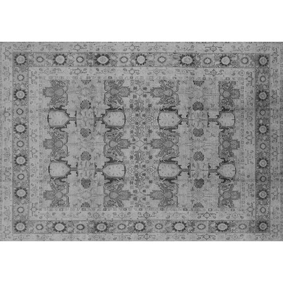 Ahgly Company Indoor Rectangle Oriental Gray Traditional Area Rugs, 3' x 5'