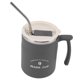 thumbnail image 4 of Coffee Cup Large Capacity Leakproof Stainless Steel Couple Water Cup with Lid and Straw for Office Travel Home Gray, 4 of 5