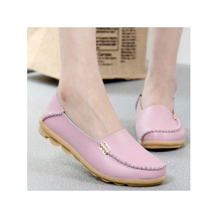

Woobling Women s Comfort Walking Cute Flat Loafer Breathable Soft Walking Office Flats Shoes