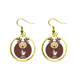 thumbnail image 1 of Basura mojada de ciervos Ear Dangle Golden Drop Earring Jewelry Mujer Unbranded M, 1 of 3