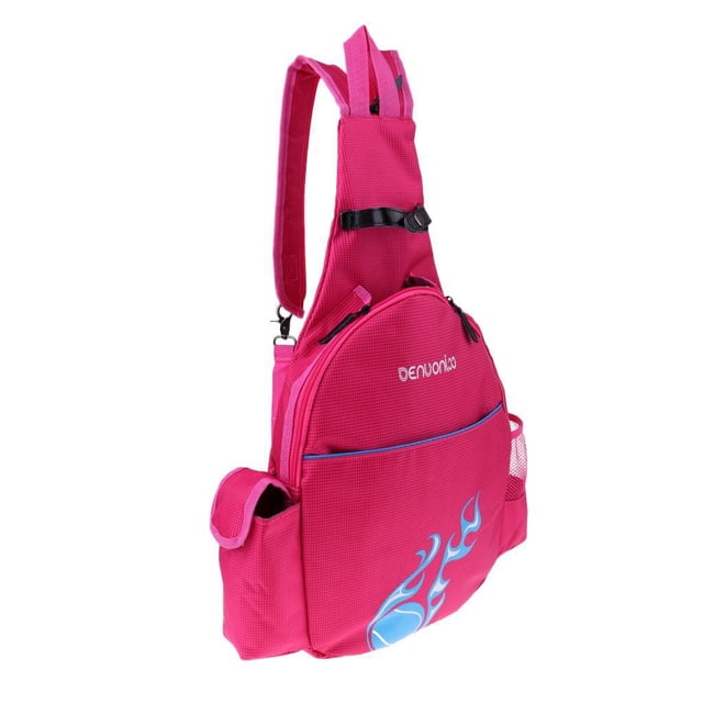 Qarigey Waterproof Tennis Racket Backpack Abrasion Resistance Rose Badminton Red Bag Mochilas