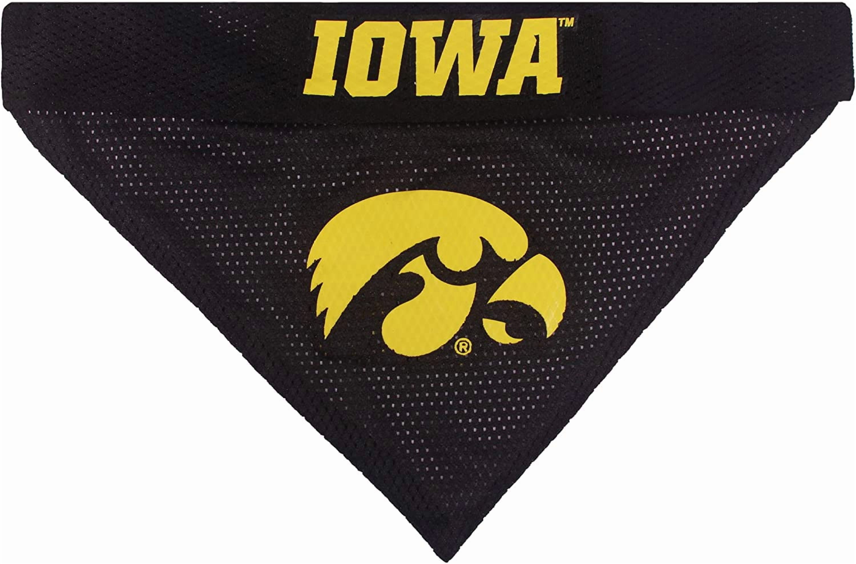 Pets First Collegiate Iowa Reversible Bandana -Home & Away Mesh & Premium Embroidery For Dogs & Cats