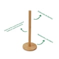 thumbnail image 3 of Porta Rollo Papel Dispensador Servitoallas Soporte Bambú ELLEGANCE HOUSEWARE PH36032, 3 of 5