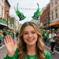 thumbnail image 5 of Horivan St. Patrick's Day Headband Irish Festival Party Hat with Irish Emblem for Adults, Green Carnival Party Props, Unisex Holiday Accessories for Parades and Pub Celebrations, 5 of 6