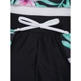 thumbnail image 6 of IEFIEL Kids Girls Tankini 2Pcs Printed Swimwear Swimming Shirt with Boyshorts Swimsuit Beachwear A Summer Lily Pink 6, 6 of 7
