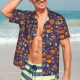 thumbnail image 7 of Susaid Thanksgiving Turkey 2 Print Hawaiian Shirts for Men Women,Hawaiian Summer Short-Sleeve Casual Relaxed-Fit Button-Down,X-Large, 7 of 7
