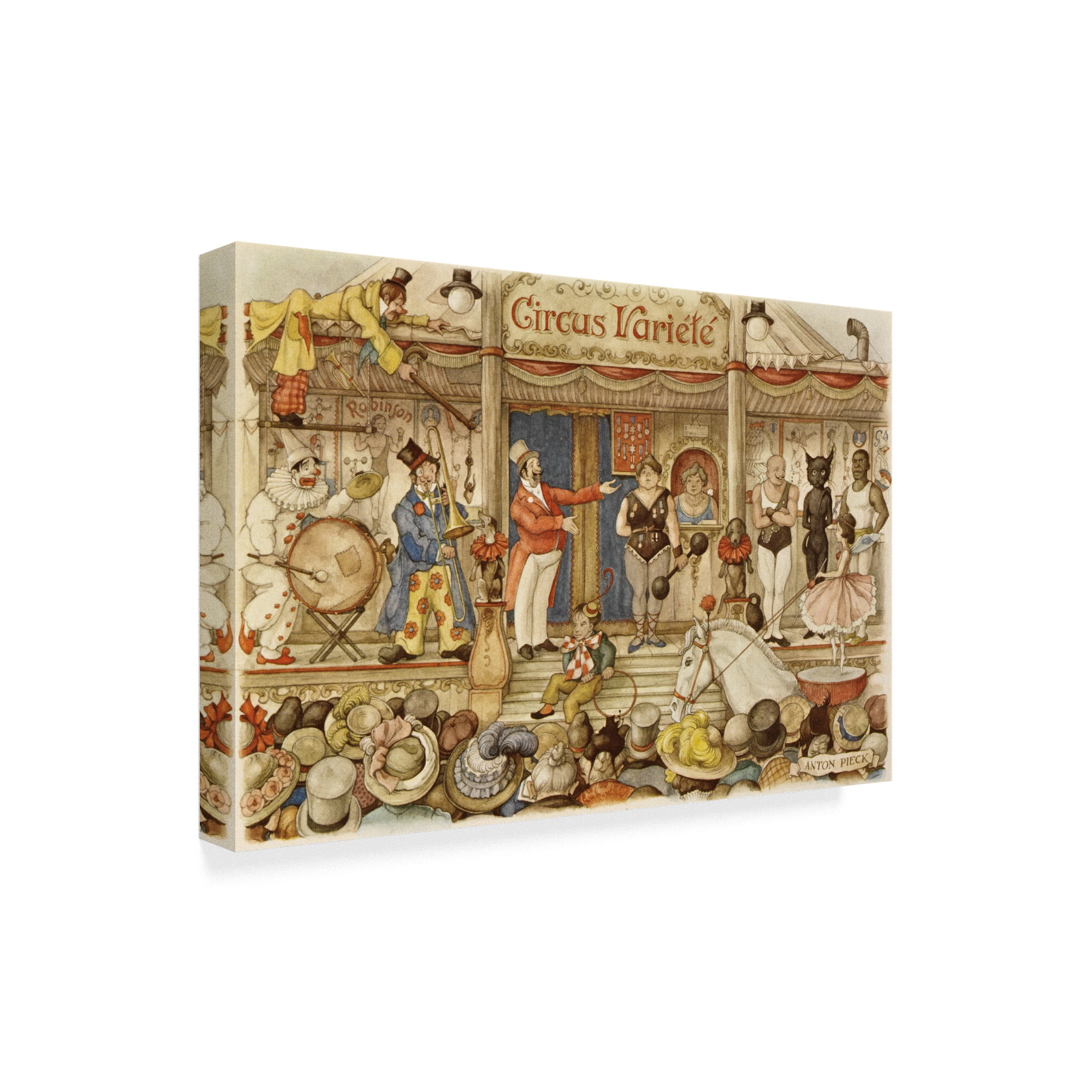Trademark Fine Art 'Circus Forefront' Canvas Art by Anton Pieck