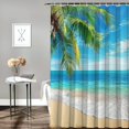 thumbnail image 2 of Orinice Palm Tree Bathroom Decor Set Colorful Luxurious Graphic Print Polyester Fabric Shower Curtain Set with Hooks Chic Modern Design 60x72, 2 of 7