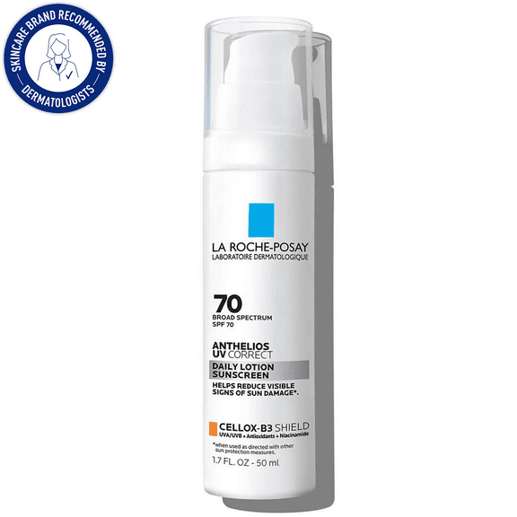 La Roche-Posay Anthelios UV Correct Face Sunscreen SPF 70 with Niacinamide, 1.7 fl oz