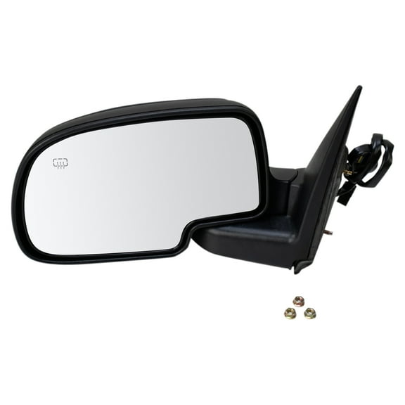 TRQ Side View Mirror Power Heated Black Textured LH for Chevy GMC MRA05412 Fits select: 2003-2007 CHEVROLET SILVERADO, 2003-2007 GMC NEW SIERRA