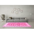 thumbnail image 3 of Ahgly Company Indoor Square Oriental Pink Traditional Area Rugs, 4' Square, 3 of 4