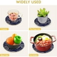 thumbnail image 5 of Pot Holders Trivets Set Cotton Potholders Set, Hot Pads Set of 2, Summer Pineapple Hot Pot Trivets One 9.45 Inch and One 7 Inch, 5 of 7
