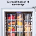 thumbnail image 4 of YAOMOBB Refrigerator Storage Container Clear Stackable Storage Box with Lid Handle for Large Capacity Dishwasher Safe Fruits Vegetables Food Organizer, 4 of 7