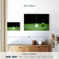 thumbnail image 4 of Elephant Stock Tennis Line Wall Art - Horizontal Canvas Wall Art - Living Room Wall Decor - Sports Canvas - Black And Green Decor - 12" x 8", 4 of 8