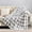 Grey/White Plaid, variant on Fleece Throw Blanket for Couch Sofa Bed, Buffalo Plaid Decor Black and White Checkered Blanket, Cozy Fuzzy Soft Lightweight Warm Blankets for All Seasons