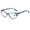 Blue, variant on Cat Eye Red Floral Print Reading Glasses Blue Light Blocking Ladies Readers Spring Hinge Presbyopia Glasses +3.00 for Women