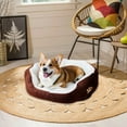 thumbnail image 5 of PinkSheep Dog Beds for Small Dogs Puppy Bed Pet Cats Bed with Removable Cushion for Indoor Cats Dogs, Brown, 5 of 10