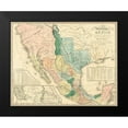 thumbnail image 2 of Tanner, Henry Schenck 14x12 Black Modern Framed Museum Art Print Titled - A map of the United States of Mexico : as organized and defined by the several acts of the Congress, 2 of 5
