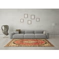thumbnail image 3 of Ahgly Company Indoor Rectangle Medallion Brown Traditional Area Rugs, 6' x 9', 3 of 4