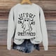 thumbnail image 2 of Sudadera de Halloween para mujer con estampado divertido de fantasmas Let's Get Sheet Faced Casual Jersey de manga larga, 2 of 4
