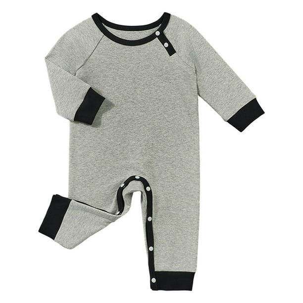 Mameluco de manga larga para bebé, mameluco de pierna larga, mono transpirable, mono de manga larga, traje para dormir de Halloween 9 a 12 meses