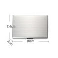 thumbnail image 3 of Card Holder Wallet,RFID Blocking 10 Card Capacitiy,Stainless Steel Portable Bank Card Case for Men and Women, 3 of 7