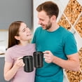 thumbnail image 3 of Huryfox Insulated Travel Mug - 16.9oz Double Wall Vacuum Stainless Steel Airtight Coffee Mug with Handle and Splash Lid for Cold/Hot Coffee, Tea (Black), 3 of 8