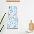 thumbnail image 5 of Naloa 1Pack Adjustable Bib Apron Waterdrop Resistant Cooking Kitchen Aprons for Women Men Chef, Rabbit And Butterfly Print, 5 of 5