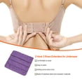 thumbnail image 3 of 5PCS Women Bra Extender Buckle Elastic Multicolor Brassiere Extension Hooks, 2 and 3 Hooks, 3 of 7