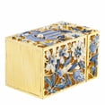thumbnail image 5 of Matashi  Hand-Painted Enamel Tzedakah Charity Box Embellished w/ Crystals & a Hamsa Protects Against Evil Eye Motif Design, 5 of 5