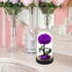 thumbnail image 1 of Rosas de cristal BLESIY Regalo romántico violeta luz de mesa, 1 of 8