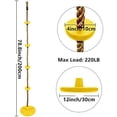 thumbnail image 2 of Kids Climbing Rope with Platform, Disc Tree Swing Seat Rope Ladder for Swing Set Outdoor Play Equipment, 2 of 5