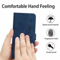 thumbnail image 5 of Allytech for Moto G Power 2021 Wallet Case,Embossed PU Leather Folio Flip Wristlet Shockproof Credit Card Slots Stand Case for Motorola Moto G Power 2021 6.6 inch, Blue, 5 of 7