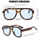 thumbnail image 4 of Gafas de Sol Long Keeper Retro Piloto Puente Doble UV400 2 Paquetes, 4 of 6