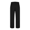 thumbnail image 5 of Zedker Mens Pants Sweat Pants Men Colorblock Drawstring Waisted Waisted Loose Track Pants with Pockets Black M, 5 of 8