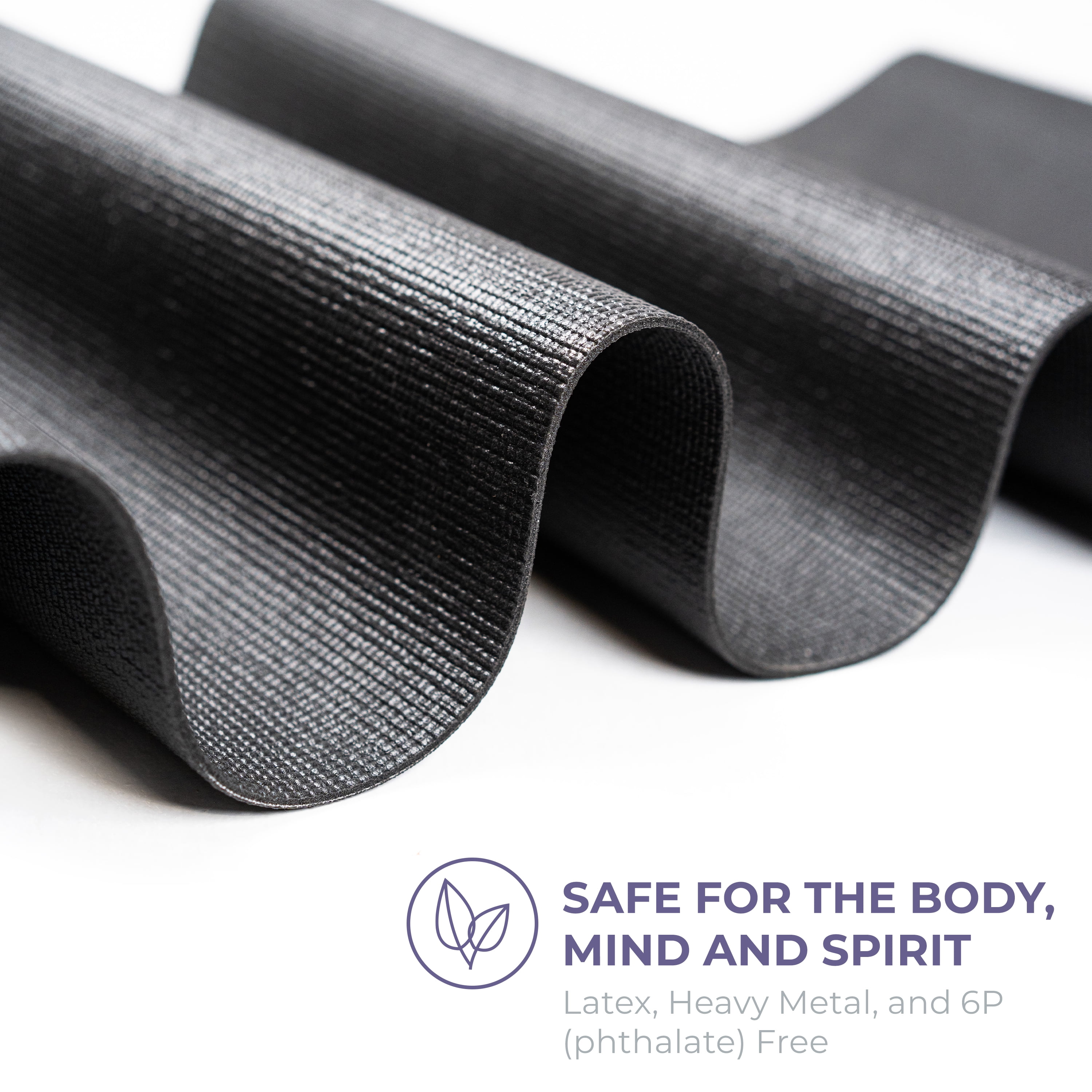 Sunshine Yoga Voyage Bulk Yoga Mats, 10-Pack – 72" x 24", 5mm Thick, Non-Slip, Durable & Anti-Tear – Studio & Gym Exercise Mats, Black