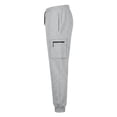 thumbnail image 5 of Gubotare Mens Lightweight Sweatpants Baggy Sweatpants Mens Zipper Pockets Gym Workout Sweat Pants Wide Leg Cotton Soft Loose Open Bottom Casual Y2K (Light Gray,L), 5 of 9