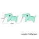 thumbnail image 2 of Par de pendientes de oreja de animales de dibujos animados lindos divertidos de moda pequeños Eccomum CH1696-Dinosaurio, 2 of 6