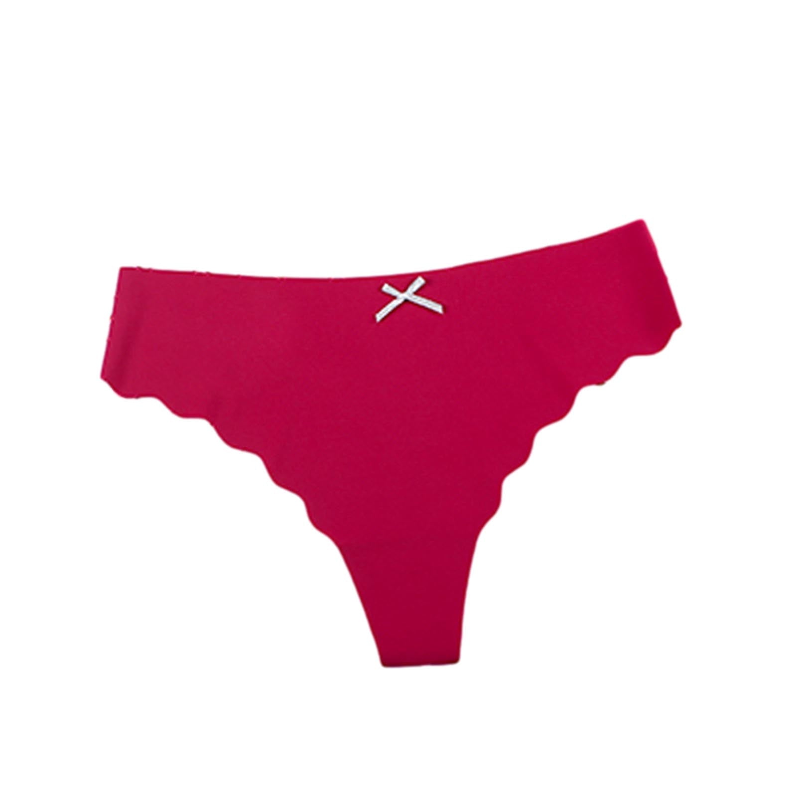 HUPOM Control Top Pantyhose For Women Girls Panties Thong Leisure Tie  Seamless Waistband Pink L 