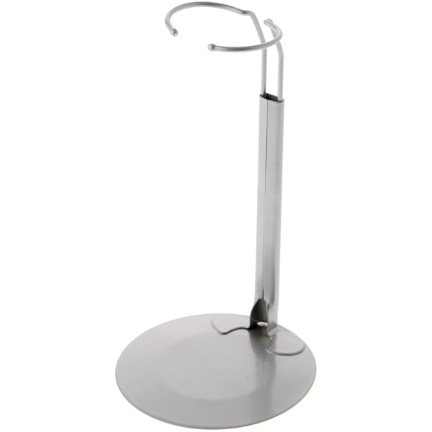 Plymor Dsp-70S Soporte para muñecas ajustable plateado para muñecas o figuras de acción de 12, 13, 14, 15, 16 y 17 pulgadas, la cintura es de 2,25 a 2,75 pulgadas de ancho y de 6 a 8 pulgadas de alred