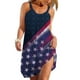 thumbnail image 2 of Mini vestido con estampado digital de ocio y entretenimiento con cuello redondo informal a la moda para mujer Fridja  hj95, 2 of 5