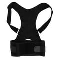 thumbnail image 1 of Corrector de postura unisex, cinturón de soporte para espalda y columna vertebral, cinturón corrector jorobado (negro) L, 1 of 8