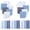 Blue Elephant, variant on Baby Washcloths, 24Pack Baby Wash Cloths Extra Soft Ultra Absorbent, Baby Towels and Washcloths Face Towel Unisex for Boys Girls Body, 9x9 Blue Whale