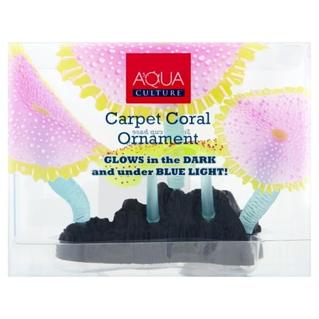 Aqua Culture Carpet Coral Aquarium Ornament, Multi-Color Silicone