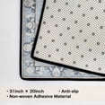 thumbnail image 4 of Washable Vintage Kitchen Mat 31"x20" Non Slip Soft Plush Low Profile Kitchen Rug, Distressed Medallion Oriental Style Sink Mat for Laundry Room Bedroom Office, 4 of 6