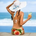 thumbnail image 5 of Peach Stylish Bikini Set with Detachable Sponge & Adjustable Strap, 2-Pack One-Piece Swimsuits for All Scenes, 5 of 6